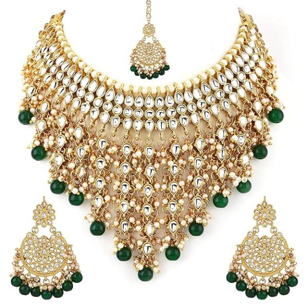 Traditional Pearl Kundan Necklace Jewellery