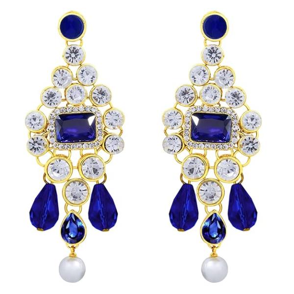 Crystal Choker Necklace with Maang Tikka Earrings Indian Traditional Bridal Wedding Jewellery Set for Women