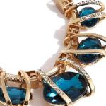 Latest Stylish Trendy Celebrity Inspired Designer Fancy Crystal Pendant Chain Necklace for Women and Girls