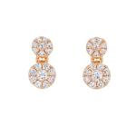 Silver Toned White American Diamond Studded Necklace With Earring Jewellery Set For Woment and Girl